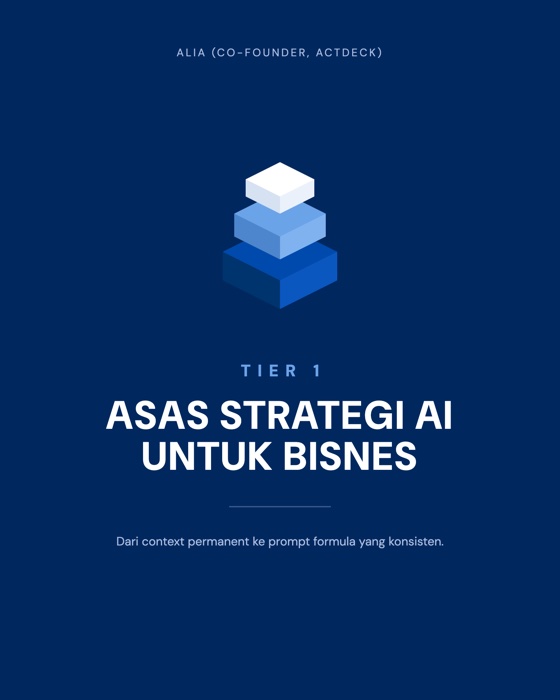 Cover Strategi AI Untuk Bisnes — Actdeck